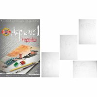 KOH Aquarell- Malblock A4 mit vorgedruckten Motiven 20...