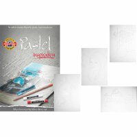 KOH Pastell- Malblock A4 Block - 20 Blatt mit...