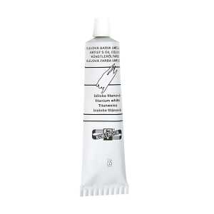 KOH Ölmalfarbe Mánes 40 ml Tube titanium white
