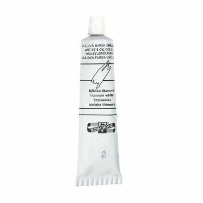 KOH Ölmalfarbe- Mánes Colours 40 ml Tube - Titanium White -