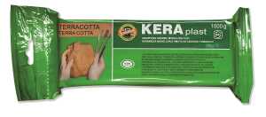 KOH Modelliermasse Keraplast-Ton Lufthärtend 1000g terracot.