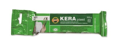 KOH Modelliermasse- Keraplast- Ton , Lufthärtend - 300 g , weiß -