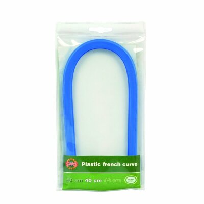 KOH Lineal - Kurvenlineal plastisch , blau - 40 cm lang