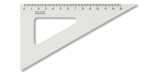 KOH Dreieck Plast 60° 13 cm Lineal transparent