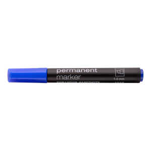 KOH Marker Permanent Keilspitze 1-5 mm blau