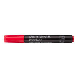 KOH Marker Permanent Keilspitze 1-5 mm rot