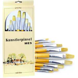 CMI Pinsel Borsten flach 9er Set