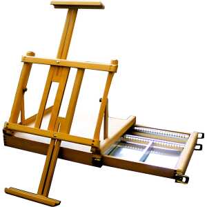 CMI Staffelei Tisch-Kasten Lyon 38x41x13 cm Buche Einlagen