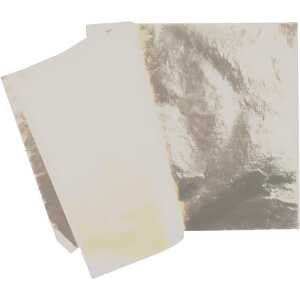 CMI Schlagmetall Metall-Folie " Silber " 25 Blatt - 14x14 cm