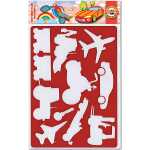 KOH Schablone - Malschablone 18,5x26,5 cm Motorcycles