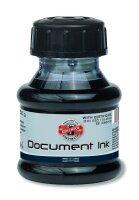 KOH Tinte - Dokumententinte schwarz , 50 ml in PVC- Flasche