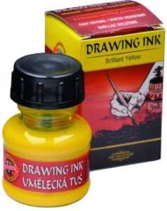 KOH Profi- Künstlerzeichentusche - Brilliant Yellow - 20g