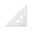 KOH Dreieck Plast 45° 16 cm Lineal u 9 Ausschnitte