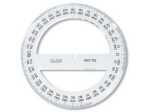 KOH Winkelmesser Plast 360° D = 12,5 cm Transparent