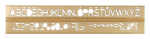 KOH Schablone - Schriftschablone 20,0 mm - rauchfarbig