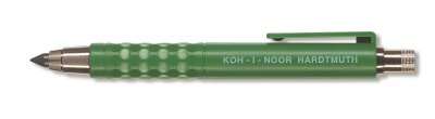 KOH Druckbleistift Metall / Kunststoff- Minenhalter 5,6 x 115 mm Mine- farblich sortiert - inklusive Minenspitzer und Clip