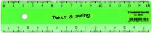 Standardgraph Lineal twist & swing 15 cm flexibel, 25x farbig sortiert