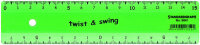 STDGRAPH Twist & Swing Lineal 15 cm fünf Farben sortiert 1 Stück