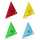 Standardgraph Geometriedreieck Stano Flex 16 cm flexibel, 12x farbig sortiert