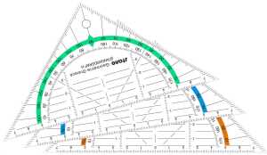 Standardgraph Geometrie-Dreieck twist & swing 16 cm flexibel, 10x farbig sortiert
