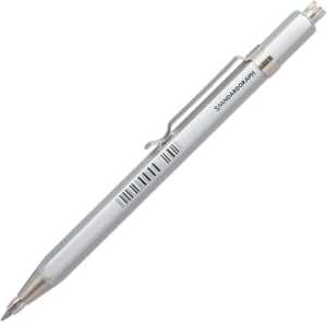 Standardgraph Skizzierstift Miniclip silber 2,0 mm mit Clip und Spitzer