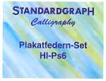Standardgraph Plakatfedern-Sortiment 6er Pack
