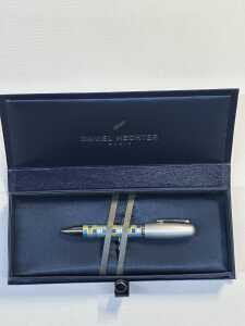 Daniel Hechter Centaure LOGO Kugelschreiber gelb/blau im Etui