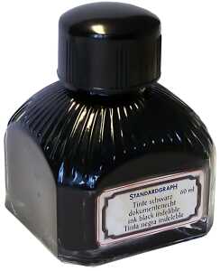 Standardgraph Feine Tinte 60 ml schwarz, im Glas, dokumentenecht