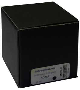 Standardgraph Tintenglas ROMA 35 ml rund mit Deckel aus Bakelit leer