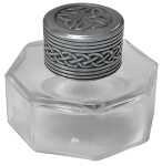 Tintenglas OTTAGONALE 60 ml achteckig mit Deckel aus Bakelit leer