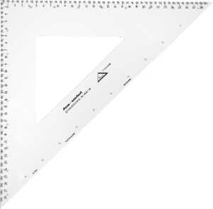 Standardgraph Zeichendreieck CONSTANT 45° Hypotenuse 40 cm, PET-G Material