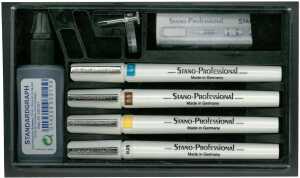 Stano.Profür4er Tuschezeichnersatz 025-035-050-070 (6-teilig) 1 Stück