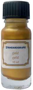 Standardgraph Feine Tinte 10 ml gold, im Glas