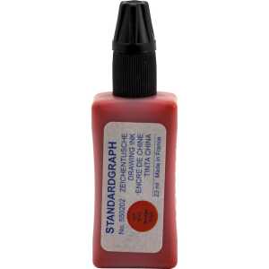 Standardgraph Zeichentusche 23 ml rot für Tuschefüller