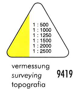 Standardgraph Dreikantmaßstab VERMESSUNG 4014509012989