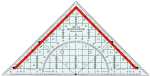 Standardgraph Zeichendreieck 23 cm,Teilung...