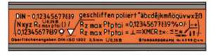 Standardgraph Oberflächenzeichenschablone 5 mm 1 Stück