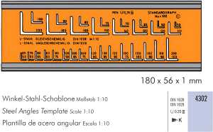 Standardgraph Winkel-Stahl-Schablone 1 Stück