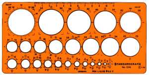 Kreisschablone STANDARDGRAPH 1316