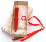 Rubinato Siegellack Geschenkbox rot und Band für...