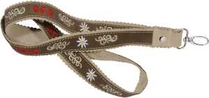 FC Bayern Schlüsselanhänger Lanyard Leder