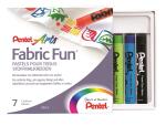 Pentel Stoffmalkreiden Set 7 Farben