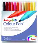 Pentel Faserschreiber Colour Pen 0,6mm Set 24 Farben sortiert