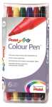 Pentel Faserschreiber Colour Pen 0,6mm Set 6 Farben sortiert