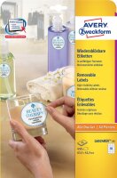 Zweckform Etiketten 63,5x42,3mm oval L6024REV-25 450ST