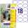 Zweckform Etiketten 63,5x42,3mm oval L6024REV-25 450ST