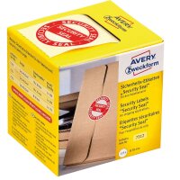 Zweckform 7312 125ST Hinweisetiketten Security Seal...