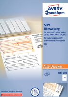 Zweckform 2817-200 Sepa-Überweisung - A4, ohne...