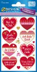 Creative Effektfolie Sticker, Liebe, 17 Motive, bunt, 1...