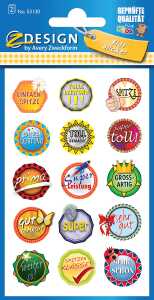 Zweckform 53130 Sticker Belohnung Button